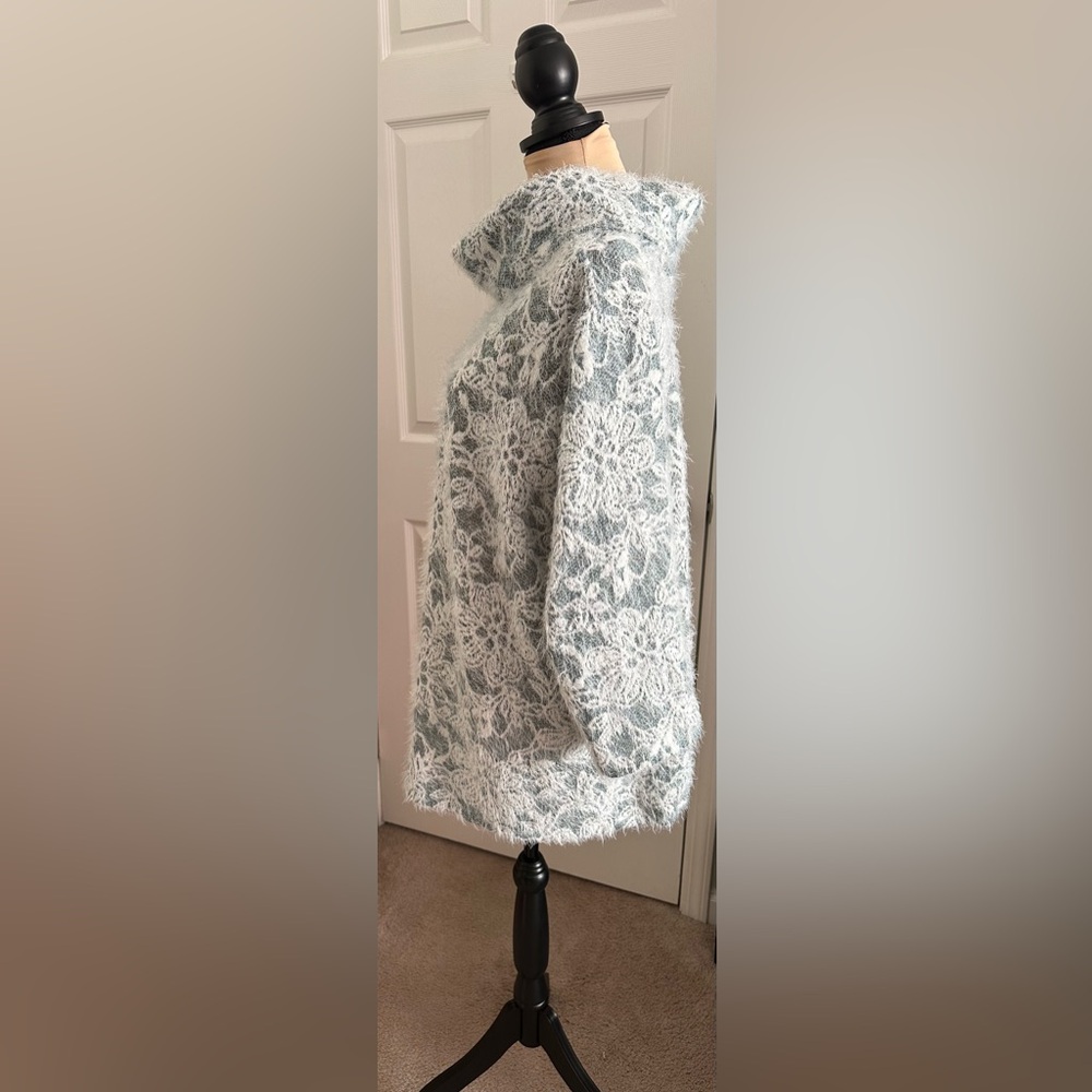 Ruby Rd. Floral Patterned Sweater - Turtle Neck - Picture 3 of 5